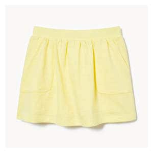 Toddler Girls' Pocket Skort - Pale Yellow