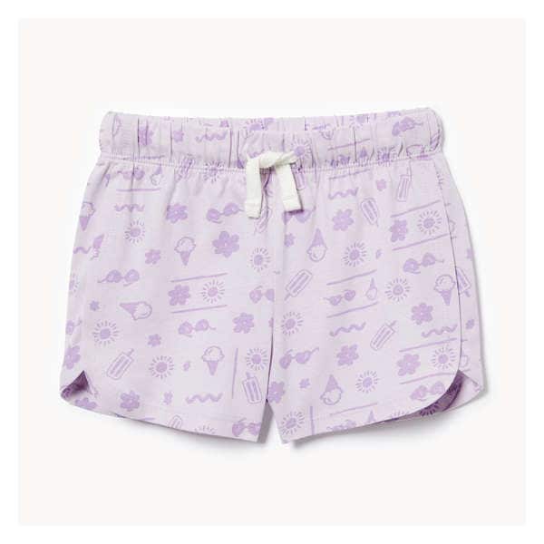 Short court pour petites filles - LAVANDE POUSSIEREUSE