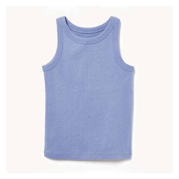 Toddler Girls' Rib Tank - Dusty Blue