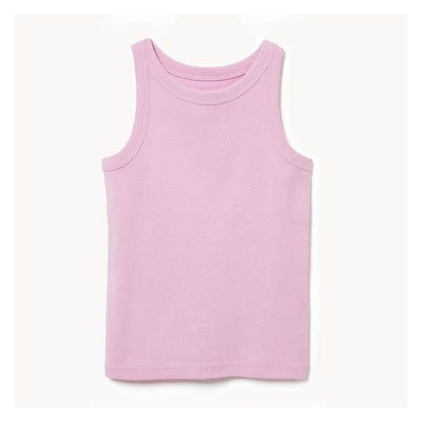 Toddler Girls' Rib Tank - Light Mauve
