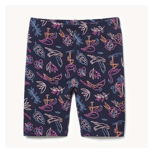 Toddler Girls’ Printed Bike Short - Dark Navy