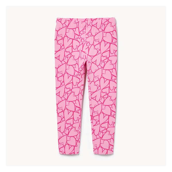 Toddler Girls' Printed Legging - Bright Pink