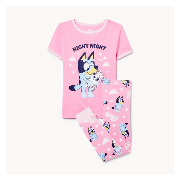 Toddler Girls' Bluey 2-Piece Sleep Set - Pink