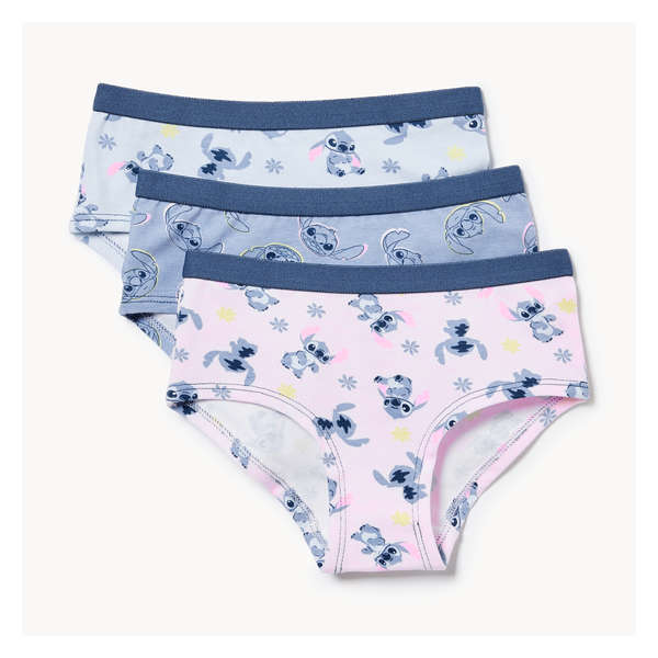 Toddler Girls' Disney Stitch 3-Pack Boyshorts - Blue