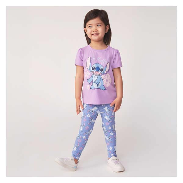 Toddler Girls' Disney Stitch T-Shirt - Lilac