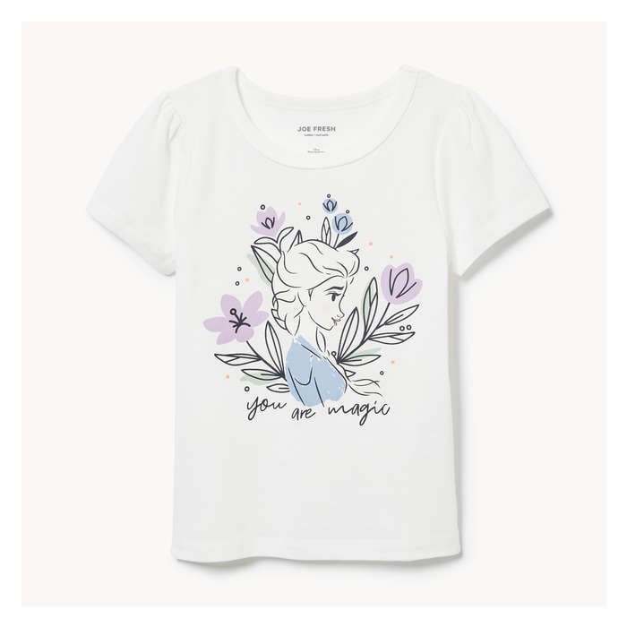 Petites Filles T-shirt Elsa Reine des Neiges de Disney
