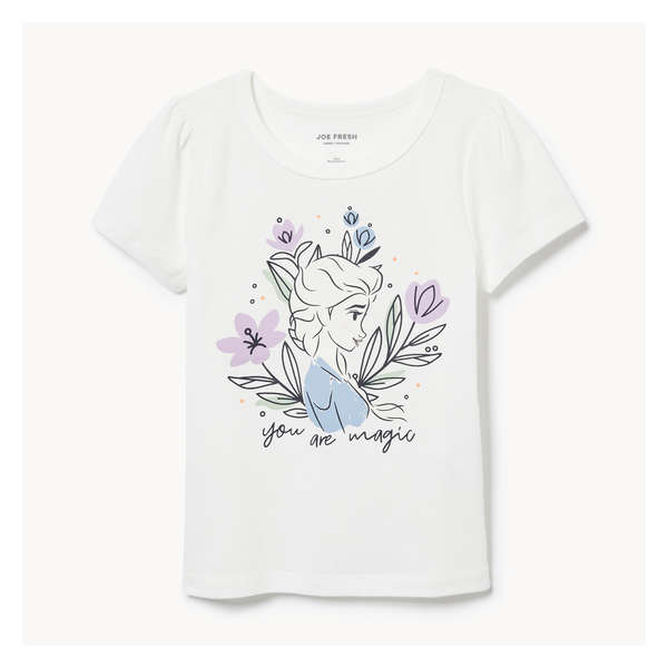 Toddler Girls' Disney Frozen Elsa T-Shirt - White