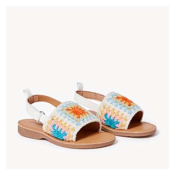 Sandales à brides crochetées pour petites filles - Assorties