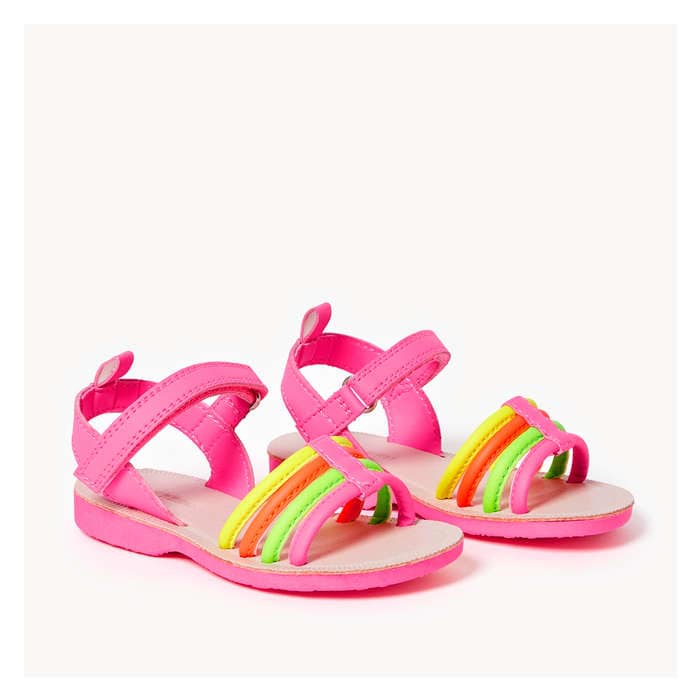 Toddler Girls' Strappy Sandals - Multi
