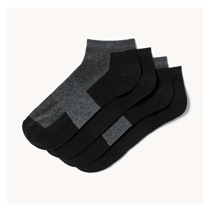 Men's 4-Pack Low-Cut Socks - Black