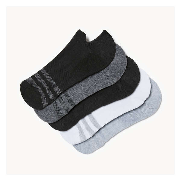 Ens. 5 paires de chaussettes doublures pour hommes - Assorties