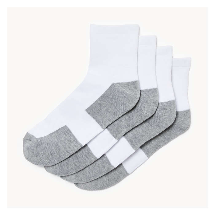 Men's 4-Pack Quarter Crew Socks