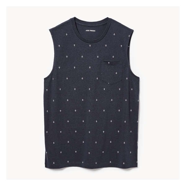 Men's Pocket Muscle Tank - Dark Navy