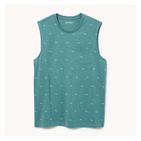 Men's Pocket Muscle Tank - Teal