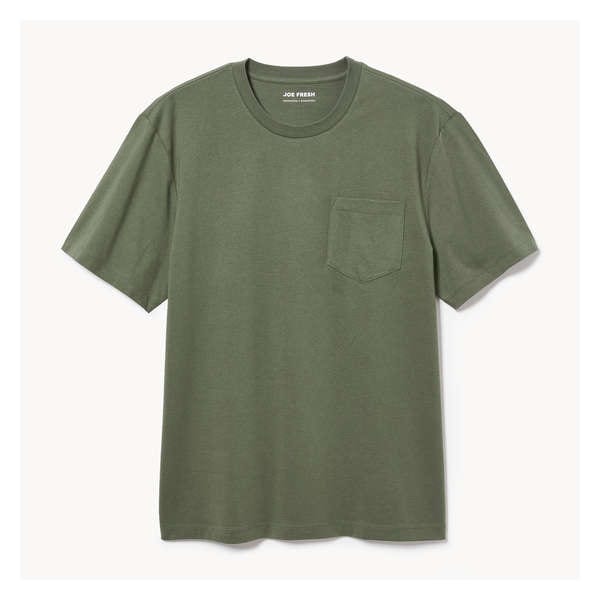 Men's Essential Organic Cotton T-Shirt - Dark Olive