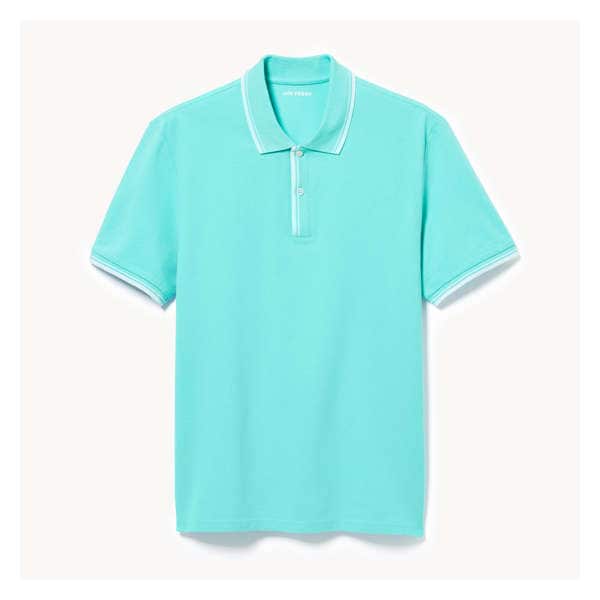 Men's Essential Pique Polo - Aqua