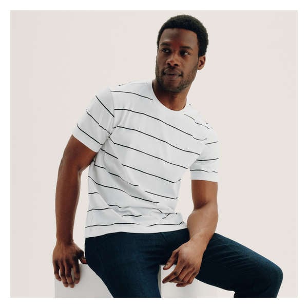 Men's Premium Weight Crew Neck T-Shirt - Bright White