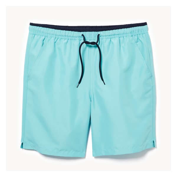 Men's Colour Block Swim Trunk - Aqua
