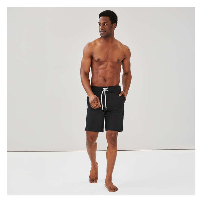 Men's Colour Block Board Short - Black