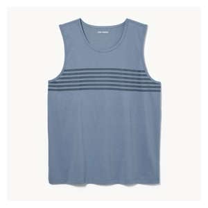 Men's Stripe Tank - Dusty Blue