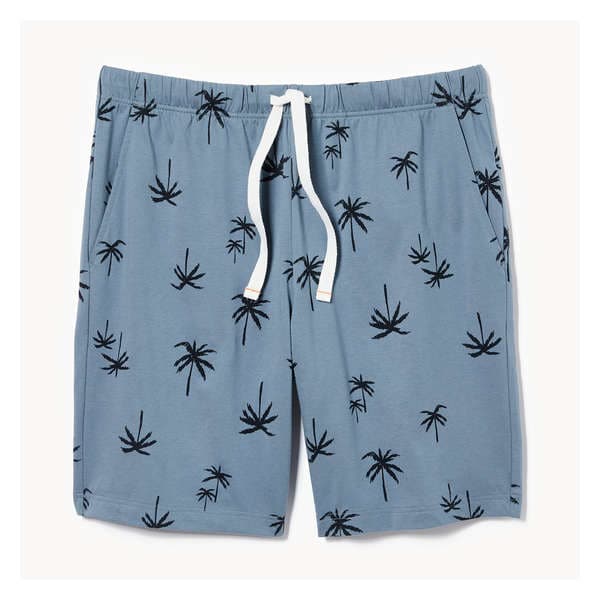 Men's Printed Sleep Short - Dusty Blue