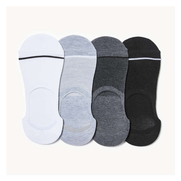 Pour Des Hommes Ens. de 4 paires de protège-pieds en filet