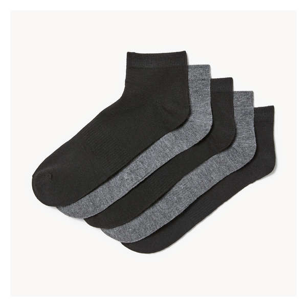 Men's 5-Pack Ankle Socks - Black