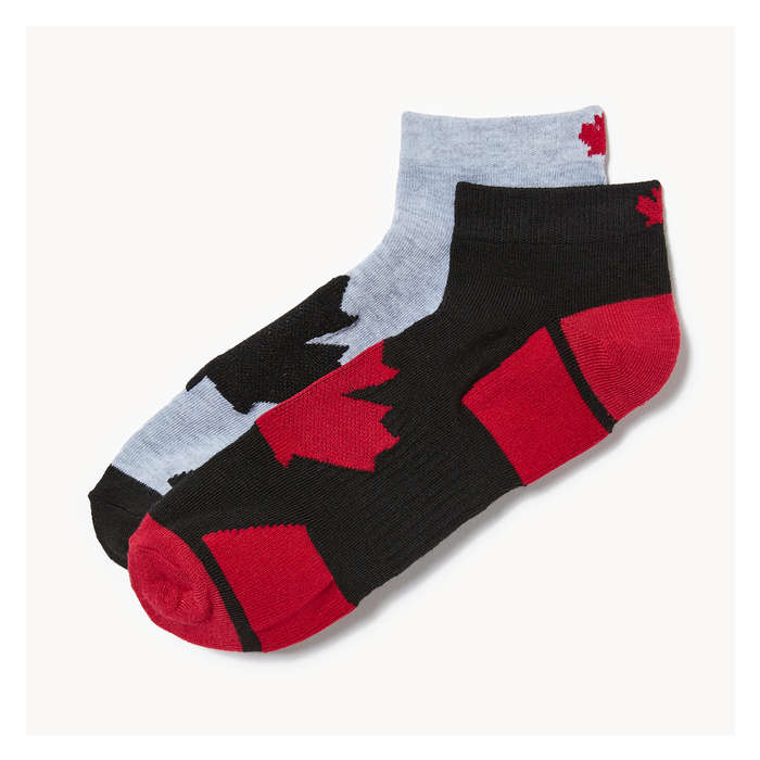 Pour Des Hommes Ens. de 2 paires de socquettes Canada pour hommes