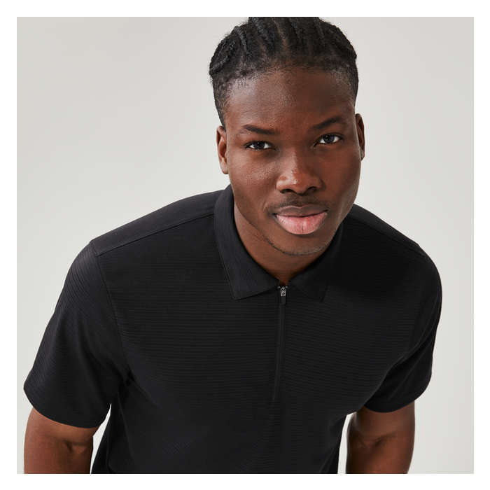 Men's Active Stripe Golf Polo