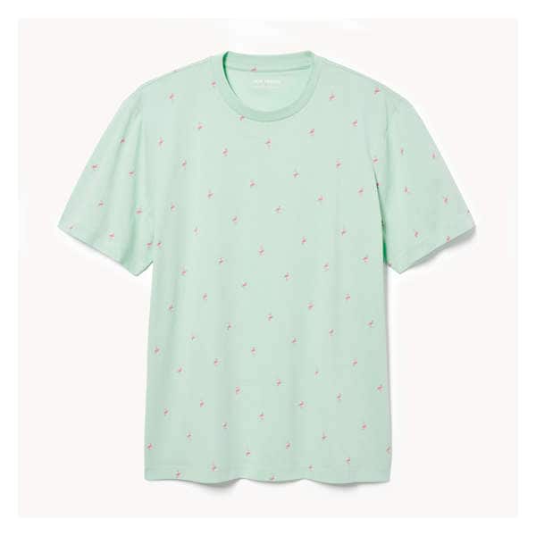 Men's Organic Cotton Crew Neck T-Shirt - Bright Aqua