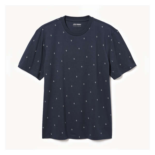 Men's Organic Cotton Crew Neck T-Shirt - Dark Navy