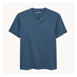 Men's Organic Cotton V-Neck T-Shirt - Dark Teal