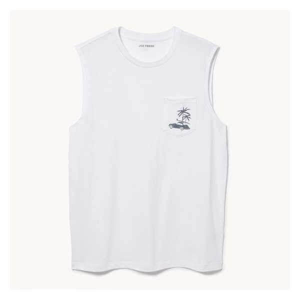 Men's Pocket Muscle Tank - Bright White