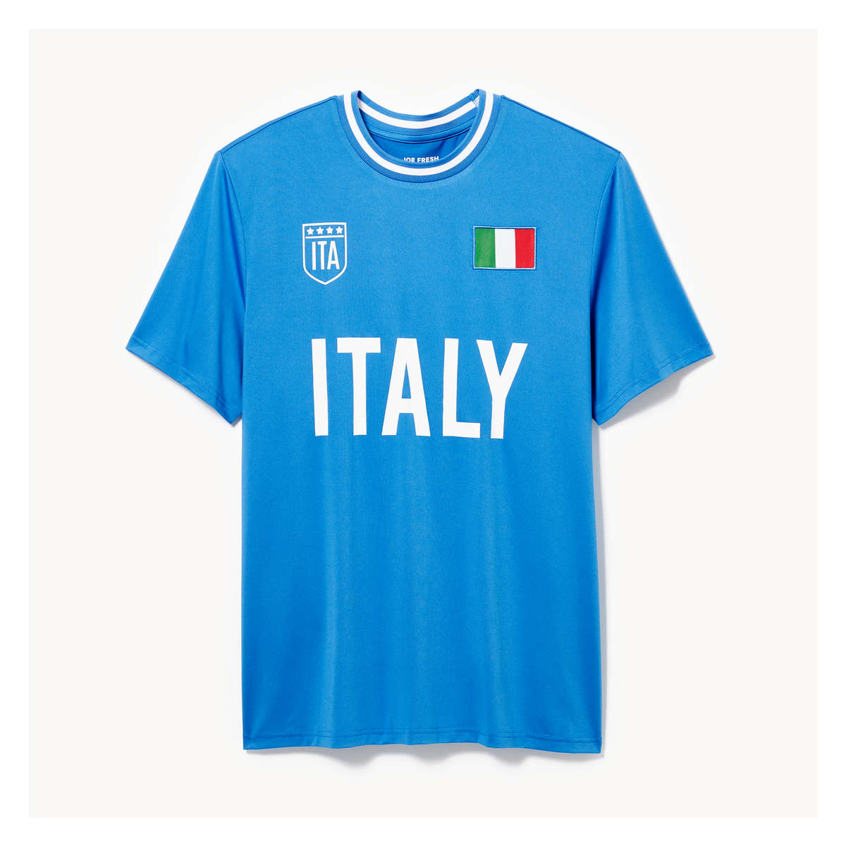 Adult Italy Soccer Jersey T-Shirt in Blue from Joe Fresh