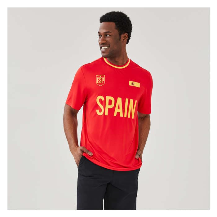 Men's Adult Spain Soccer Jersey T-Shirt