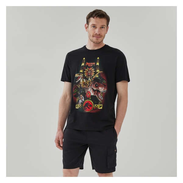 Men's Jurassic Park T-Shirt - Black