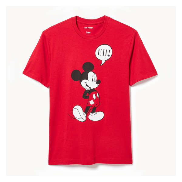 Men's Canada Mickey Mouse T-Shirt - Red