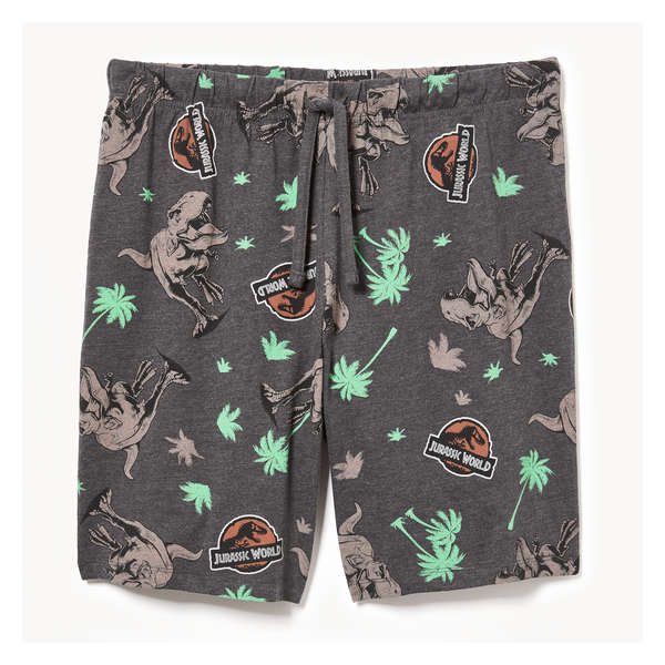 Men's Jurassic Park Sleep Short - Dark Grey Mix