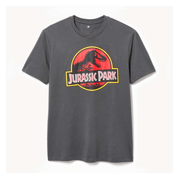 Men's Jurassic Park T-Shirt - Charcoal