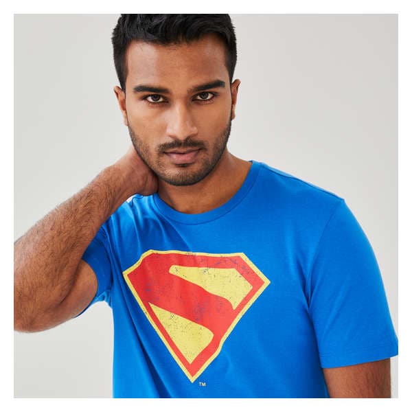 Men's Superman T-Shirt - Royal Blue