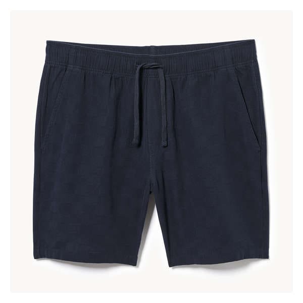 Men's Checkered Short - Dark Navy