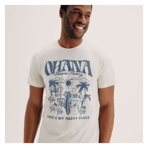 Men's Stitch Graphic T-Shirt - Off White