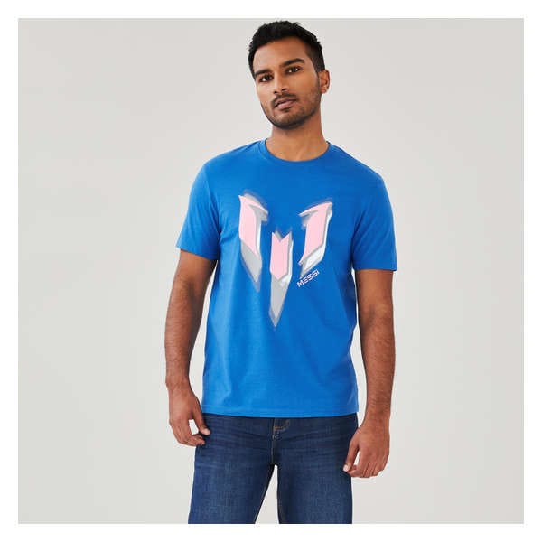 Men's Messi Graphic T-Shirt - Blue