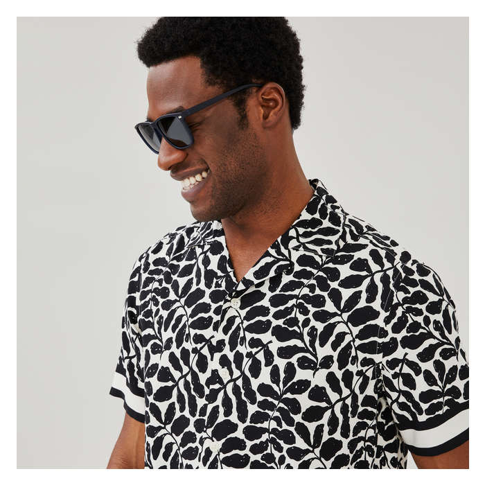 Adult Printed Button-Up Shirt