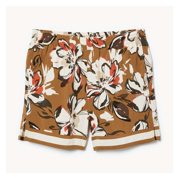 Adult Printed Short - Brown
