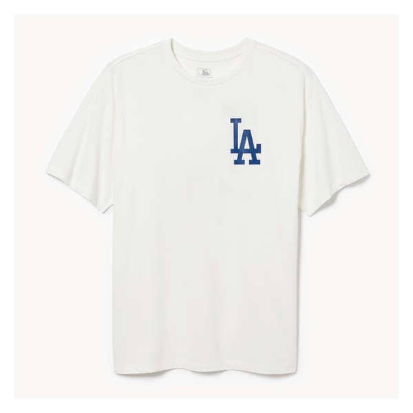 Adult MLB LA Dodgers T-Shirt - Off White