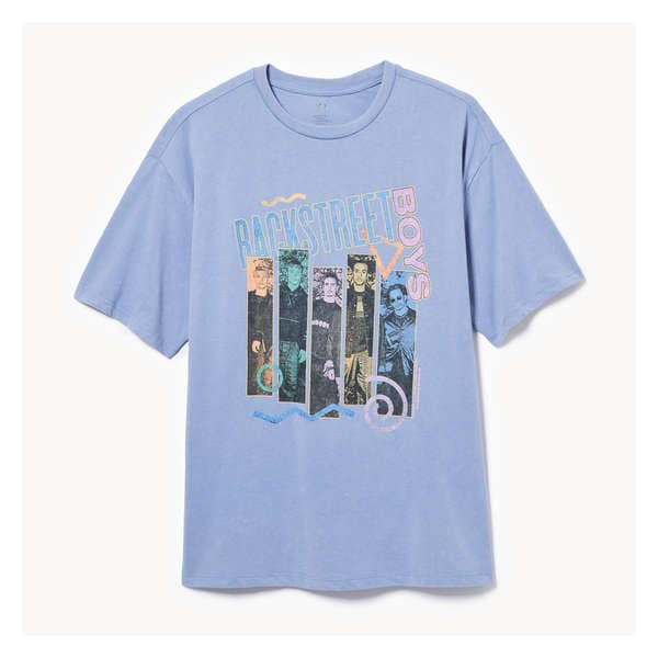 Adult Backstreet Boys Graphic T-Shirt - Light Wash