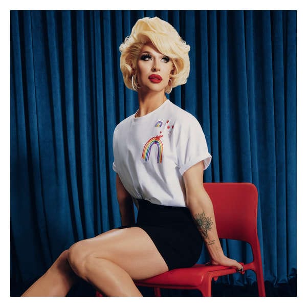 Adult BLH Pride Cropped T-Shirt - Bright White