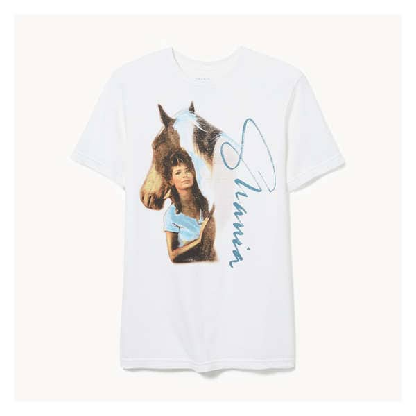 Adult Shania Twain T-Shirt - White