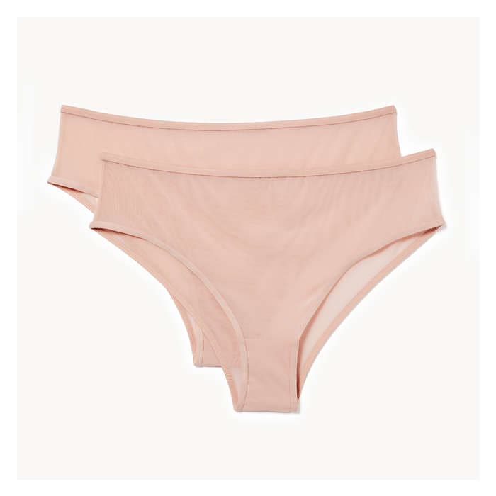 Women+ 2-Pack Mesh High-Cut - Rose